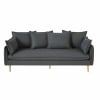 Slate Grey 4-Seater Sofa